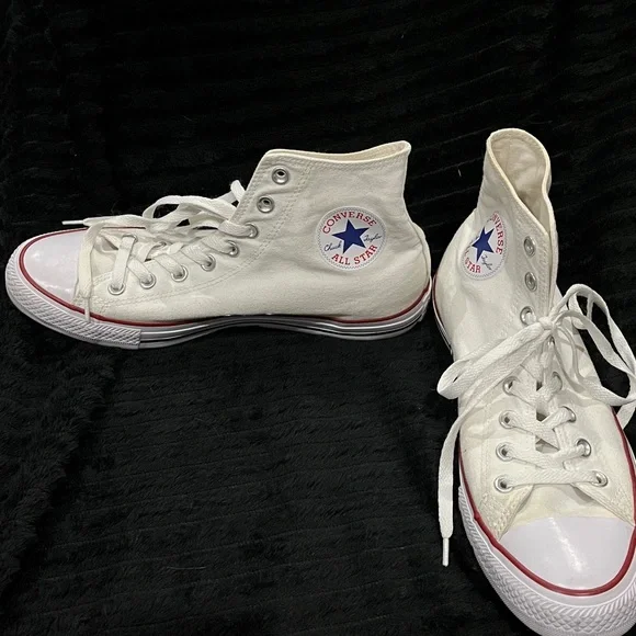 Converse White High-Top Sneakers - Picture 2 of 4